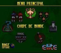 une photo d'Ã©cran de World Cup Striker sur Nintendo Super Nes